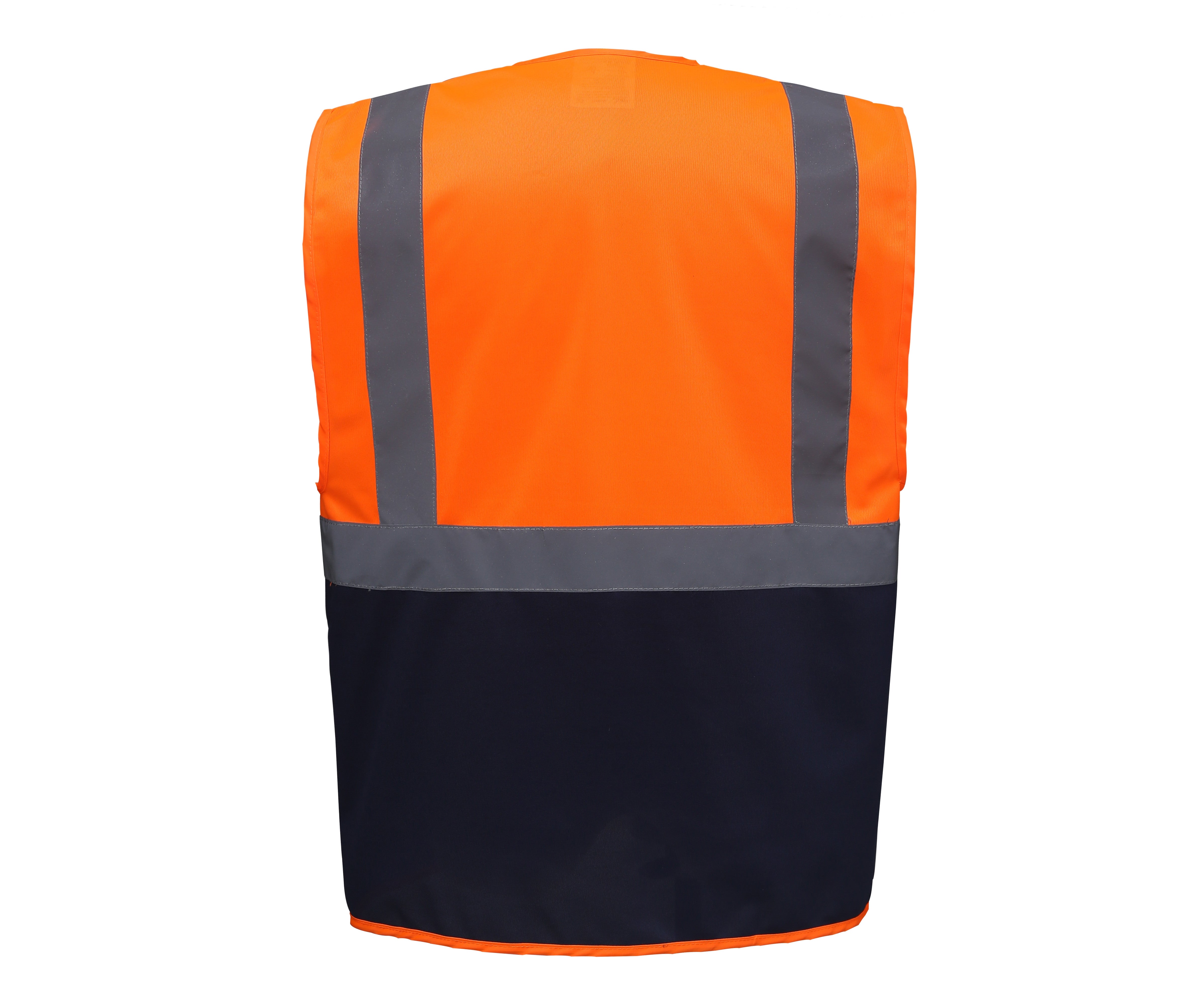 Gilet Multi-Fonction Haute Sécurité - Hi Vis Orange/navy