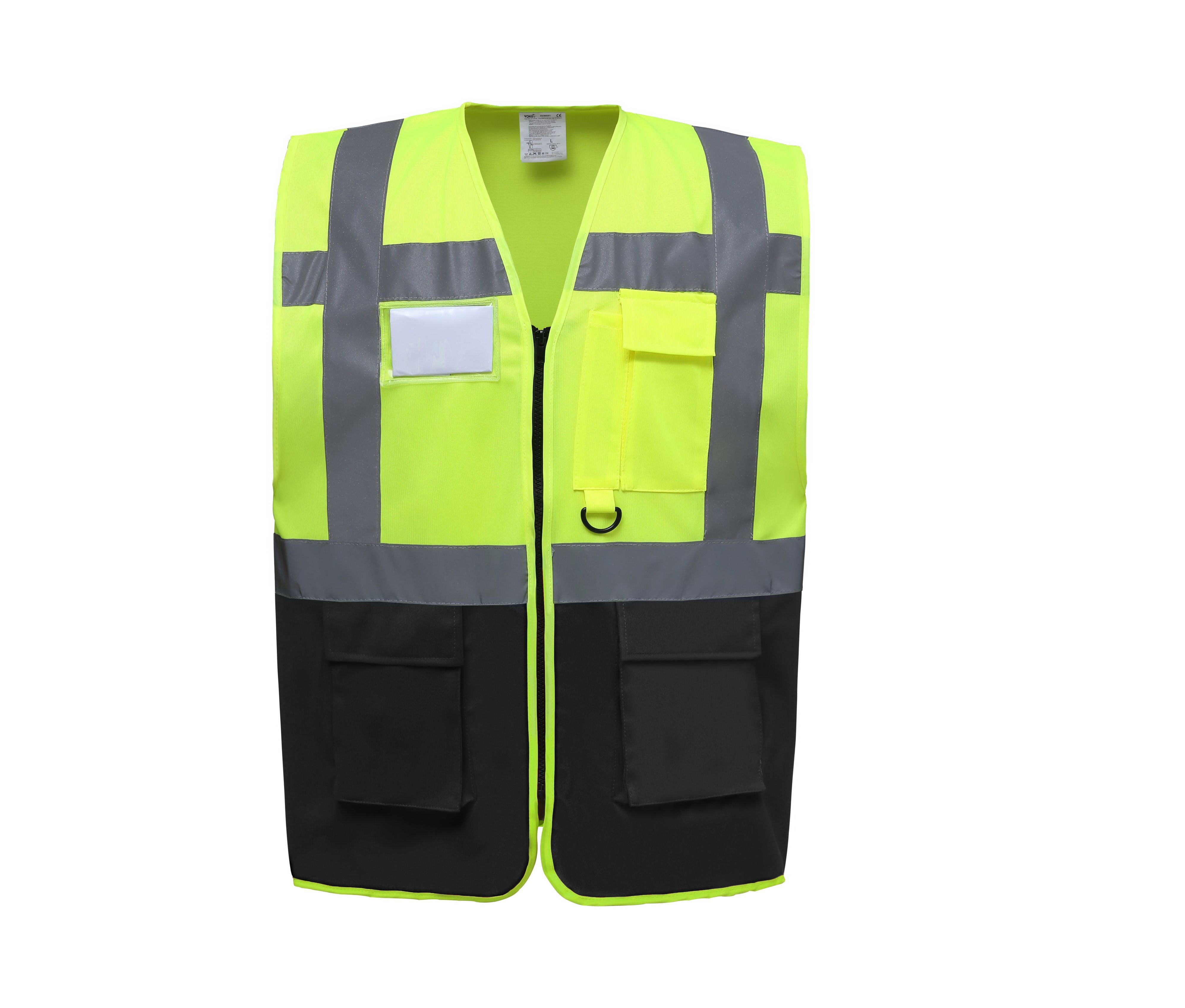 Gilet Multi-Fonction Haute Sécurité - Hi Vis Yellow/black