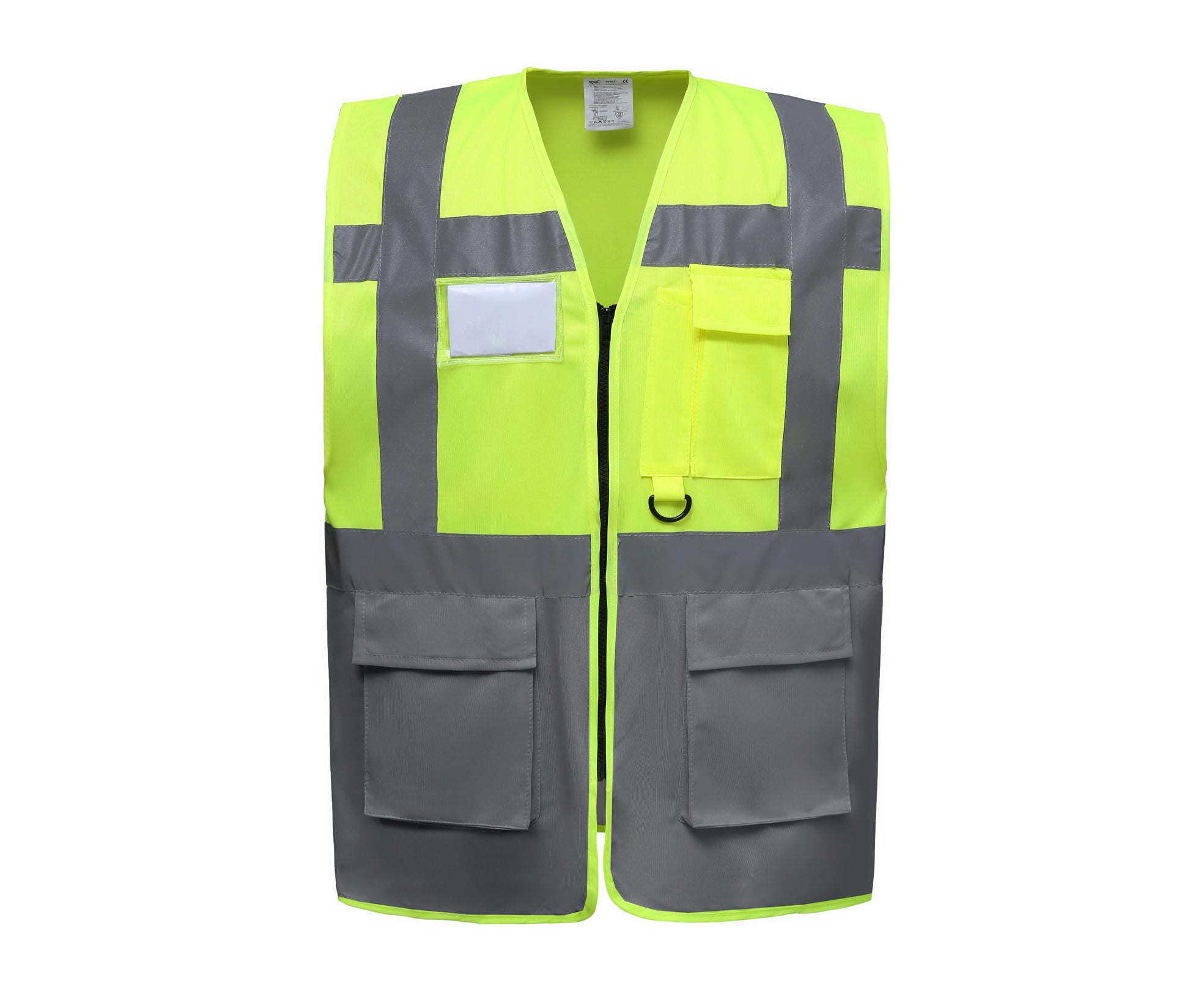 Gilet Multi-Fonction Haute Sécurité - Hi Vis Yellow/grey