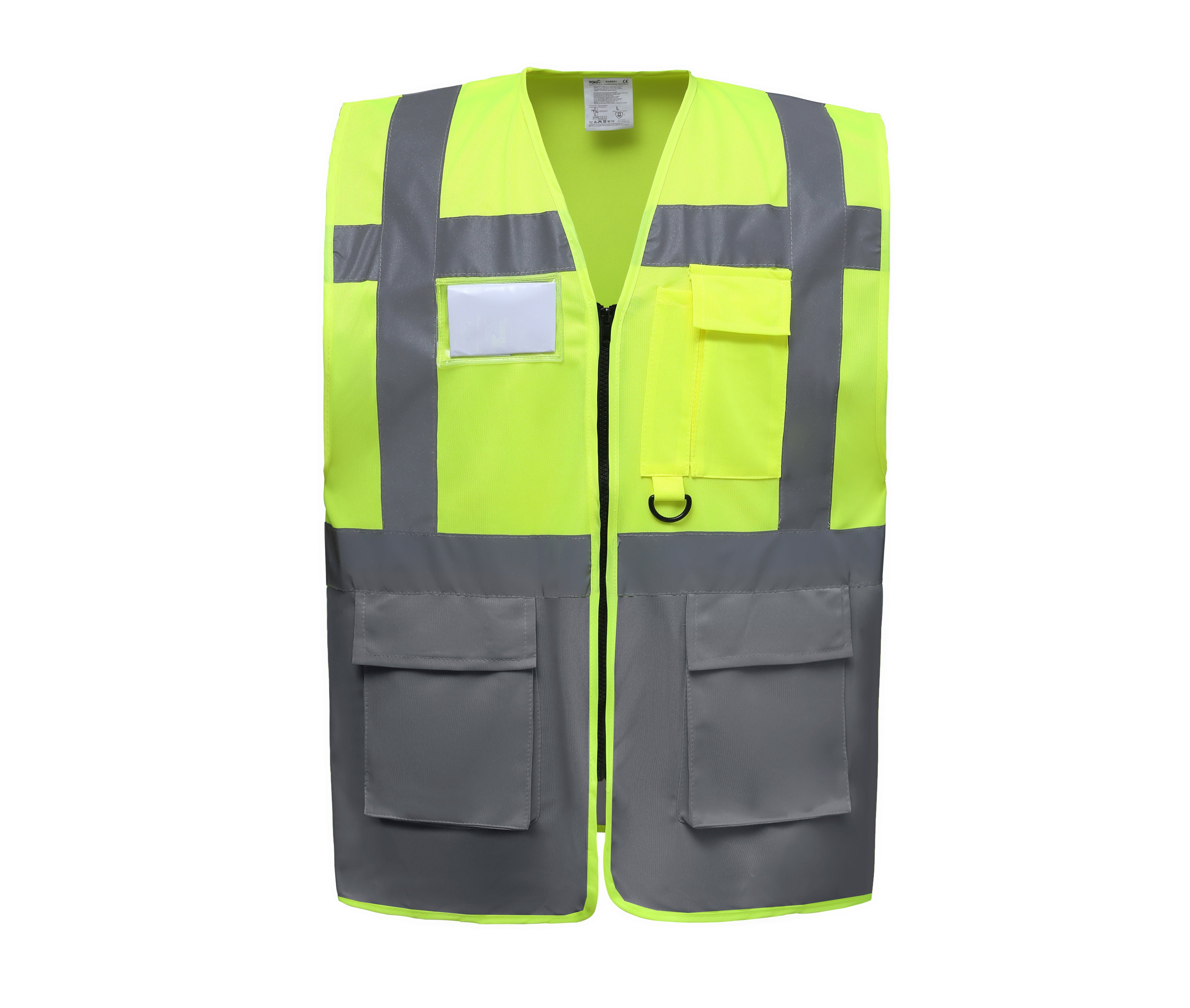 Gilet Multi-Fonction Haute Sécurité - Hi Vis Yellow/grey