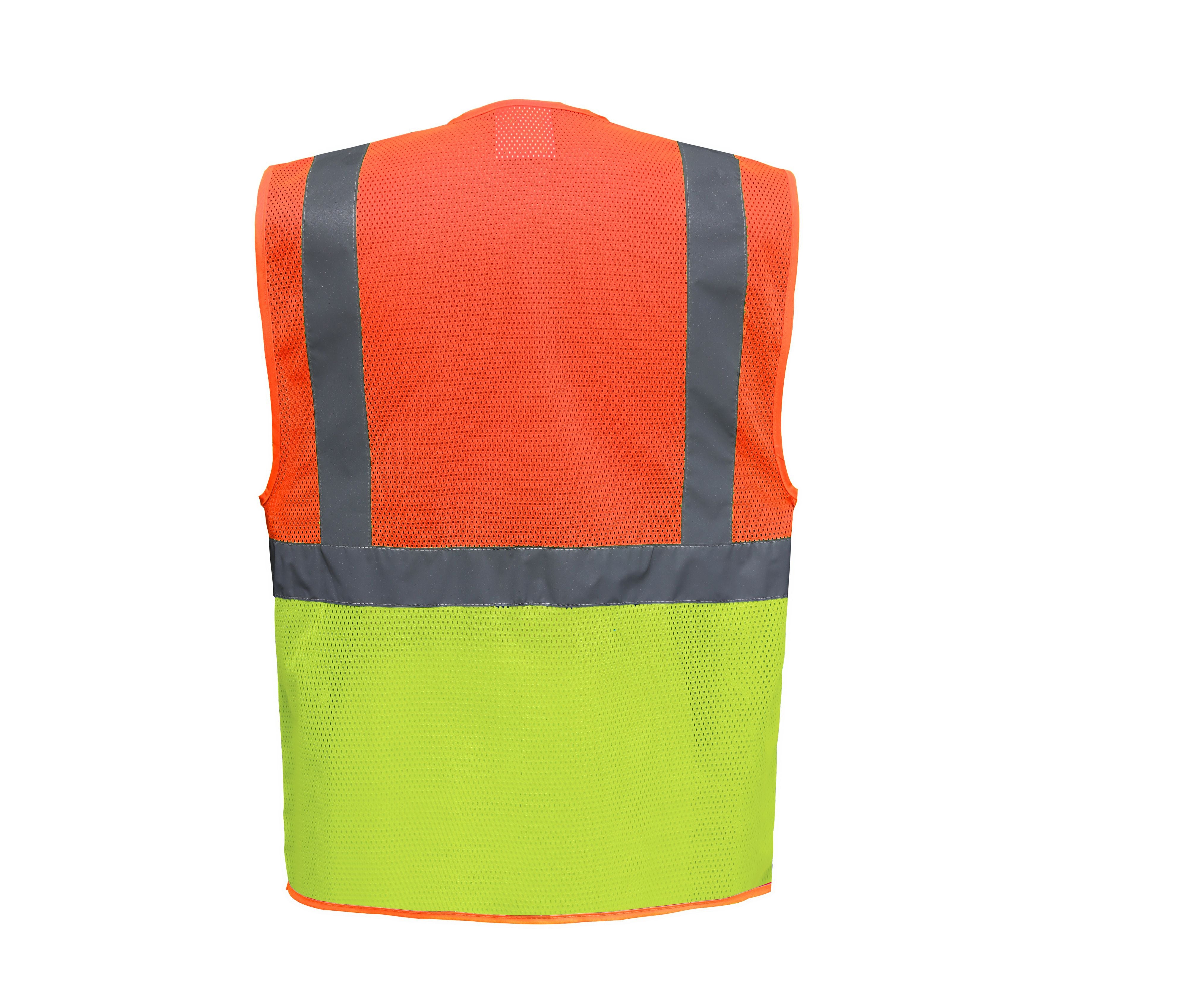Gilet Haute Visibilité Maille Filet - Hi Vis Orange/hi Vis Yellow