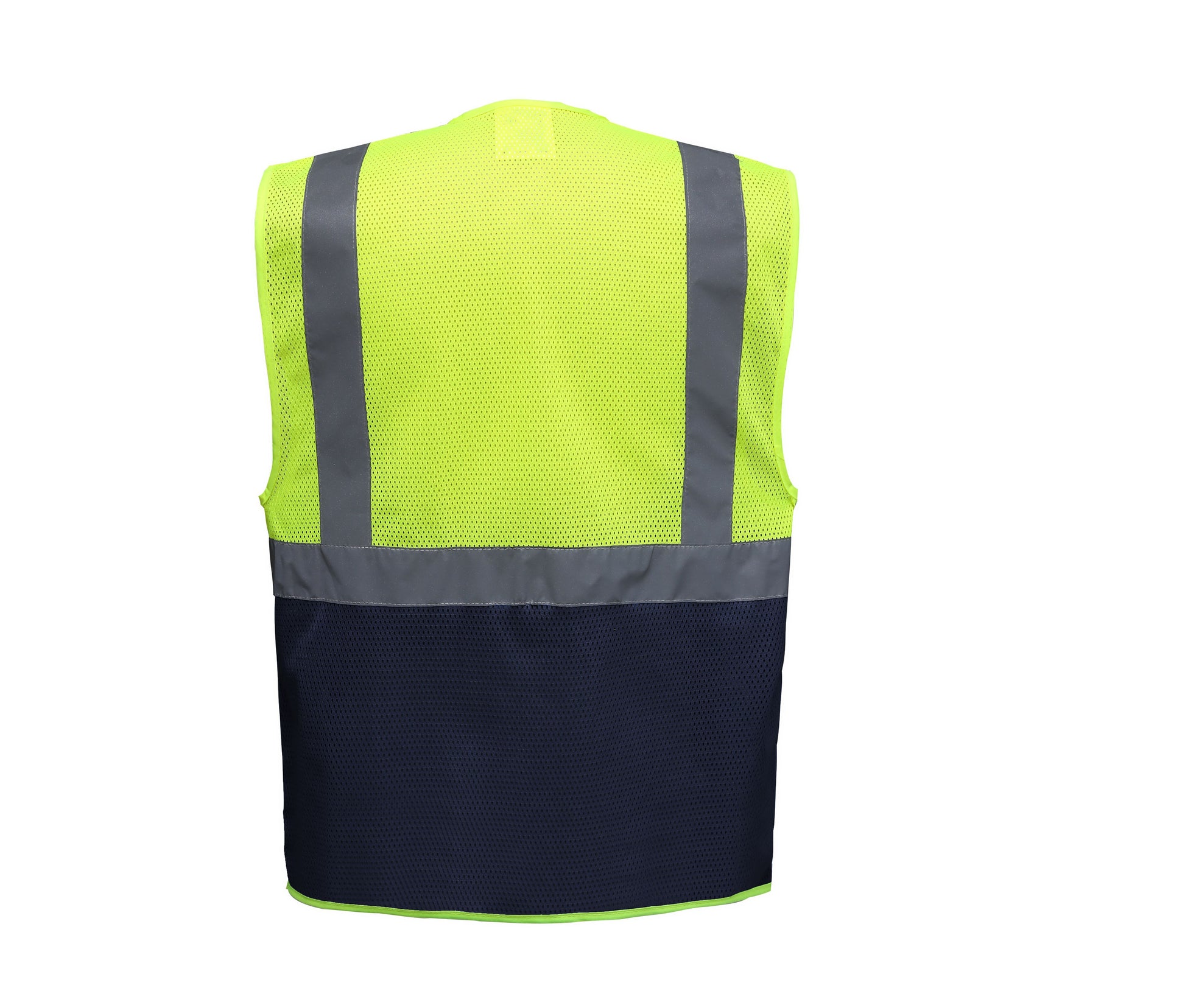 Gilet Haute Visibilité Maille Filet - Hi Vis Yellow/navy