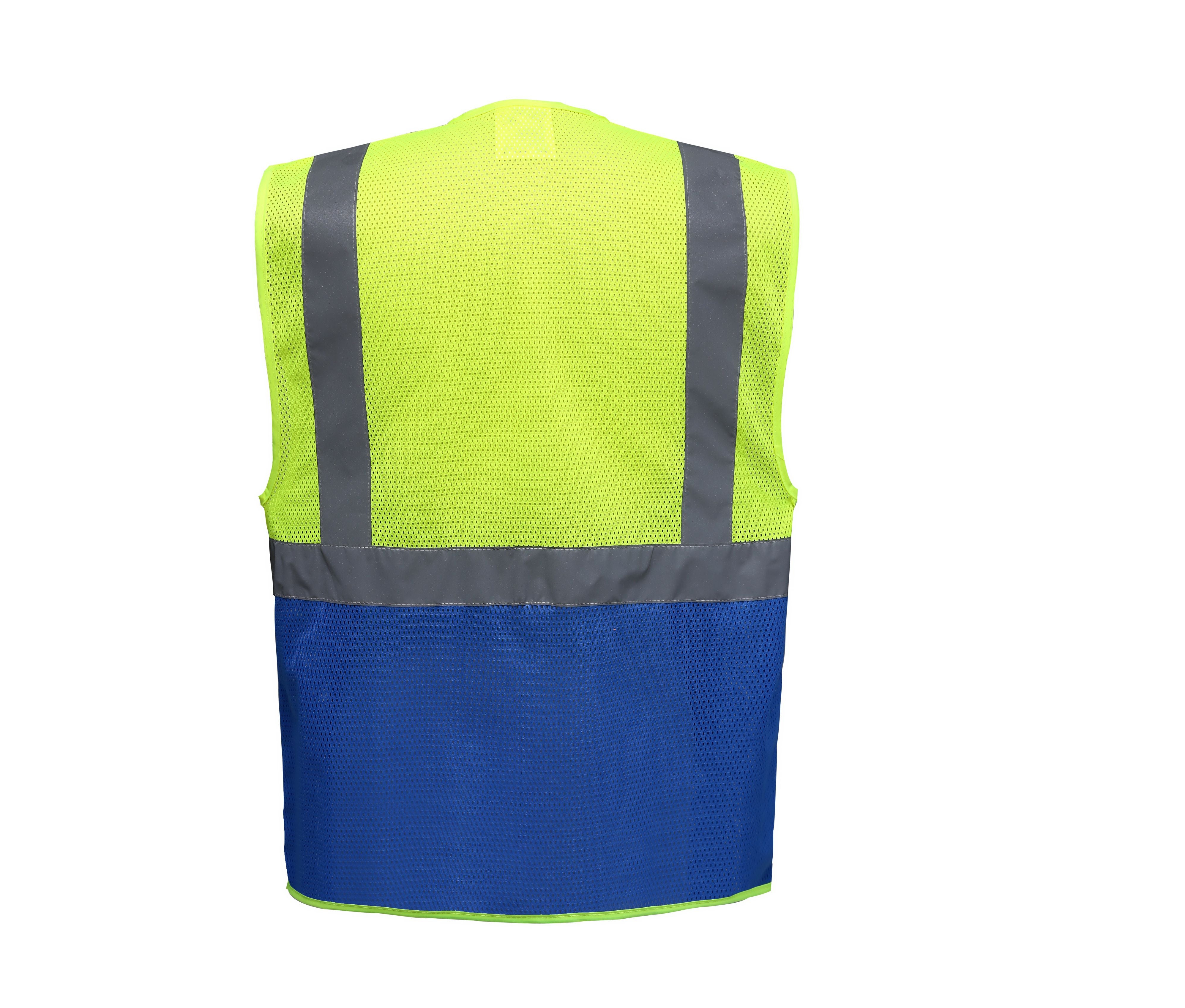 Gilet Haute Visibilité Maille Filet - Hi Vis Yellow/royal Blue