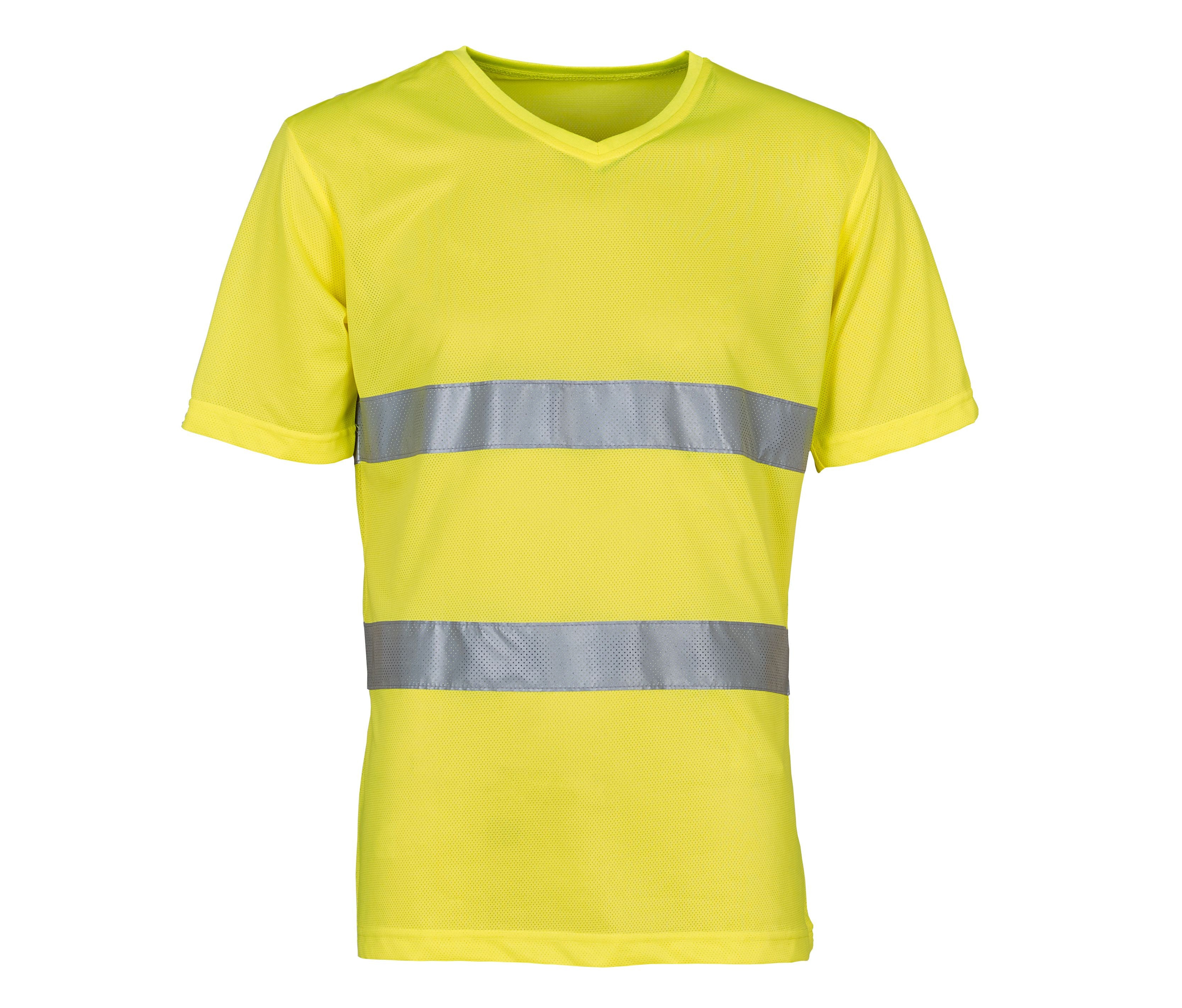 Tee-Shirt Haute Visibilité Col V - Hi Vis Yellow