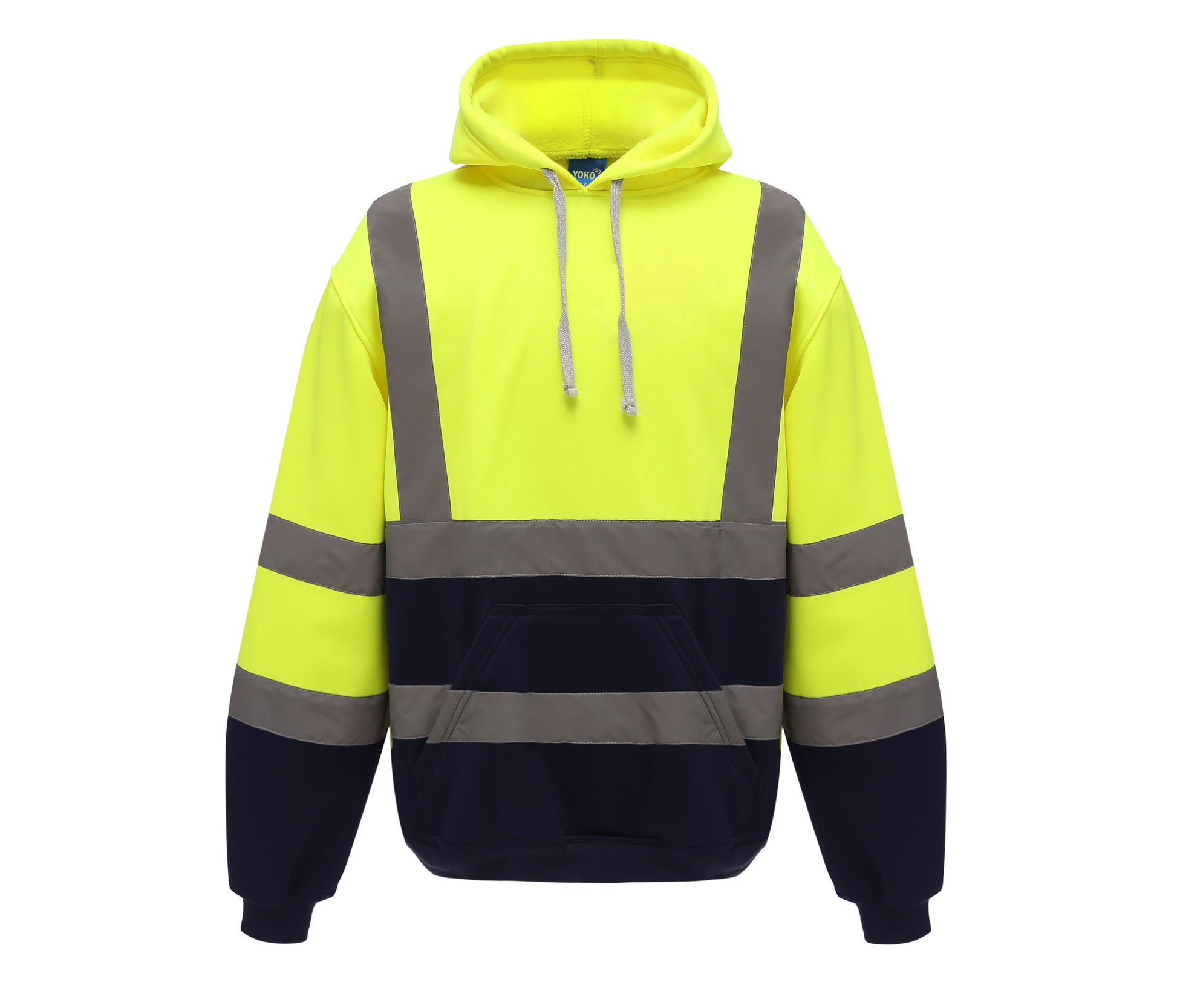 Sweat Capuche Haute Visibilité - Hi Vis Yellow/navy