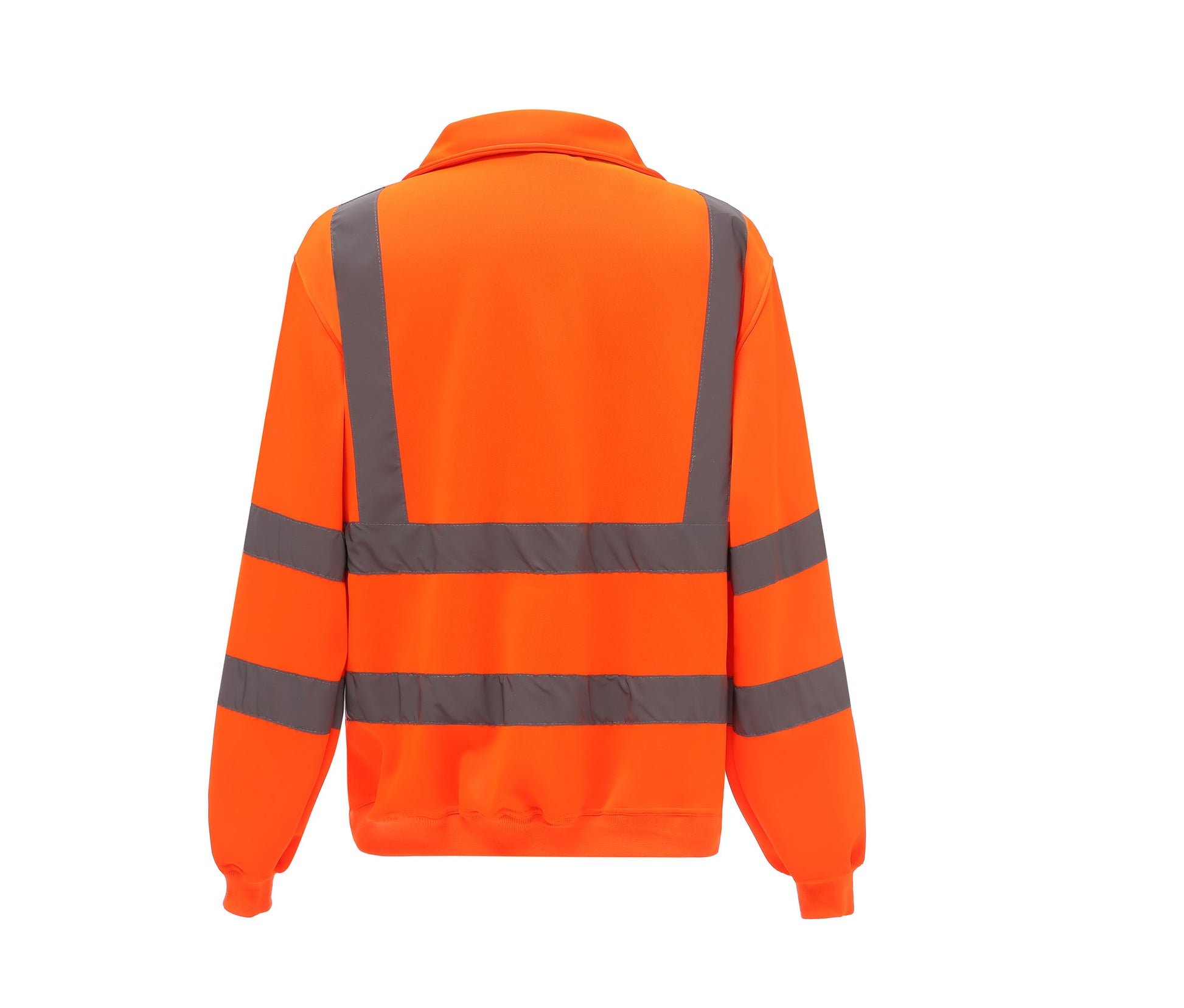 Sweat Col Zippé Haute Visibilité - Hi Vis Orange