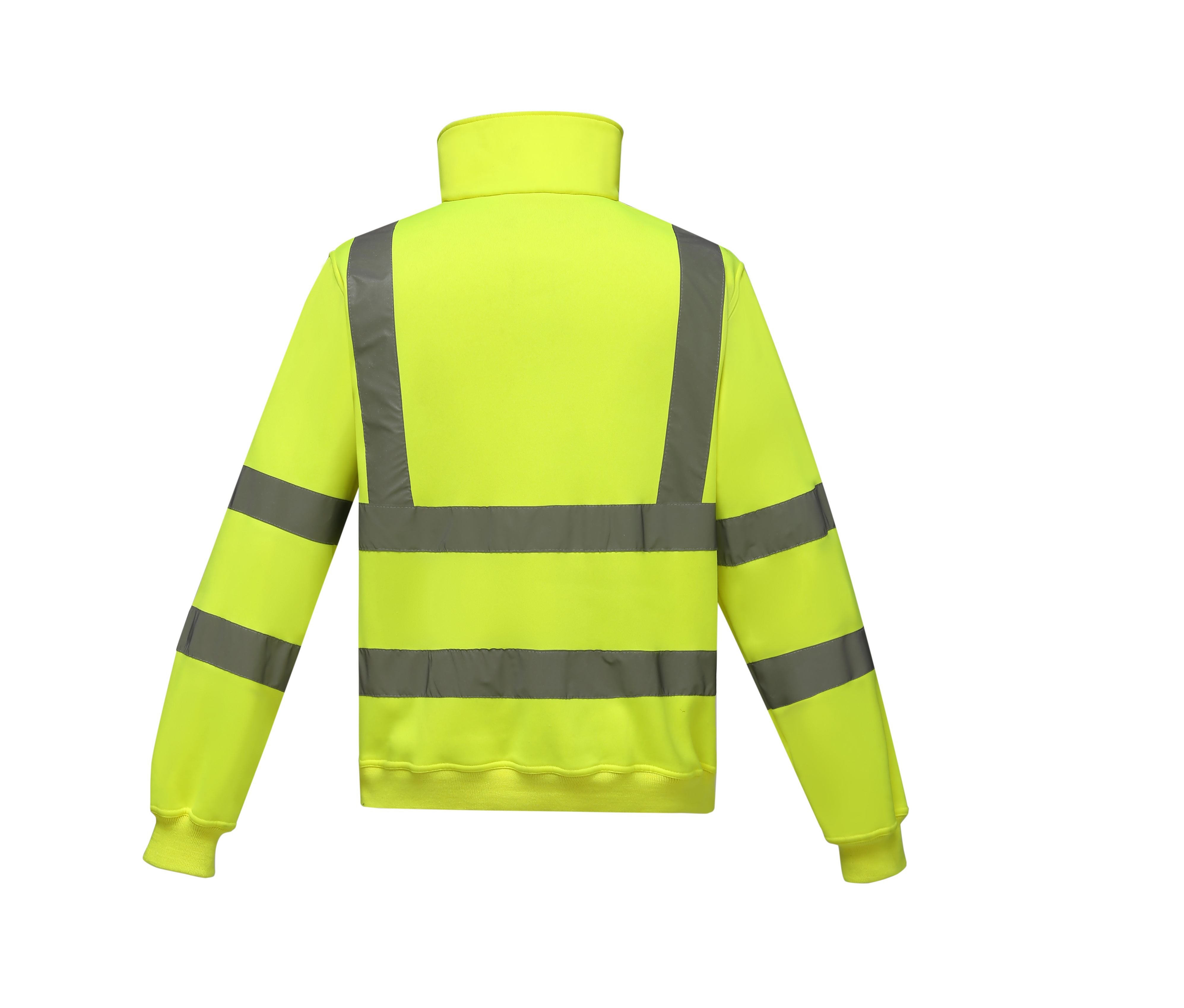 Sweat Col Zippé Haute Visibilité - Hi Vis Yellow