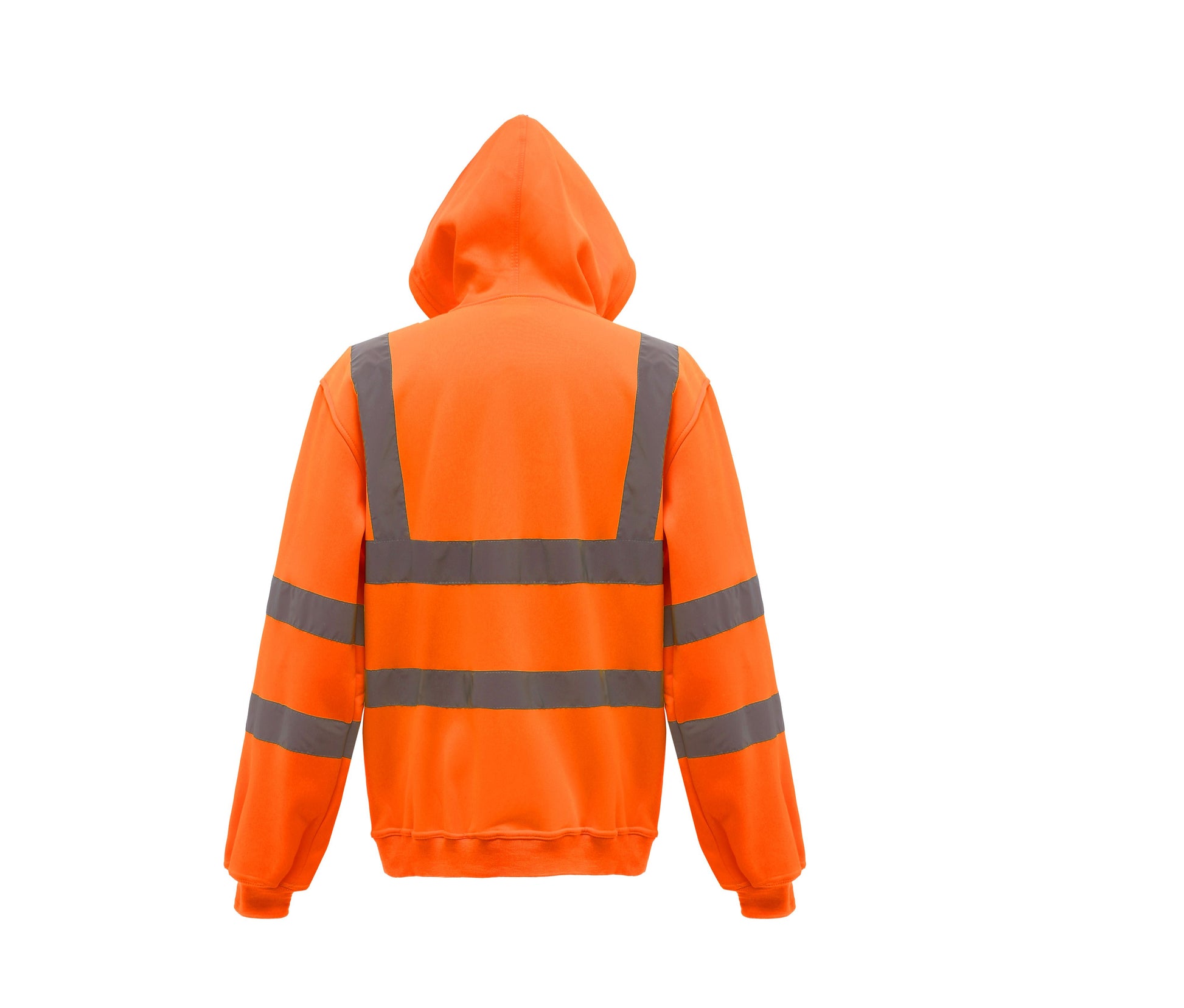 Sweat Capuche Zippé Haute Visibilité - Hi Vis Orange