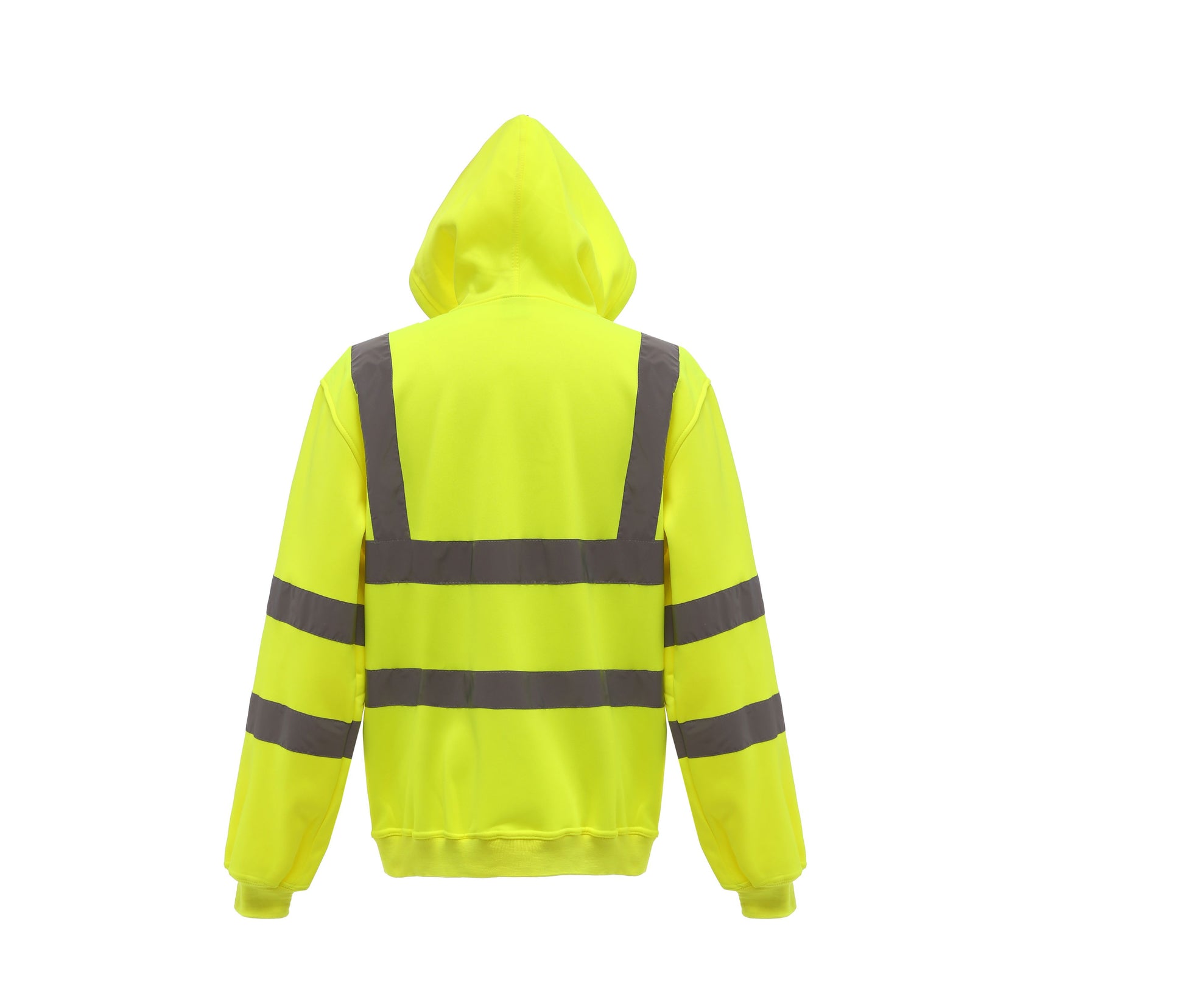 Sweat Capuche Zippé Haute Visibilité - Hi Vis Yellow