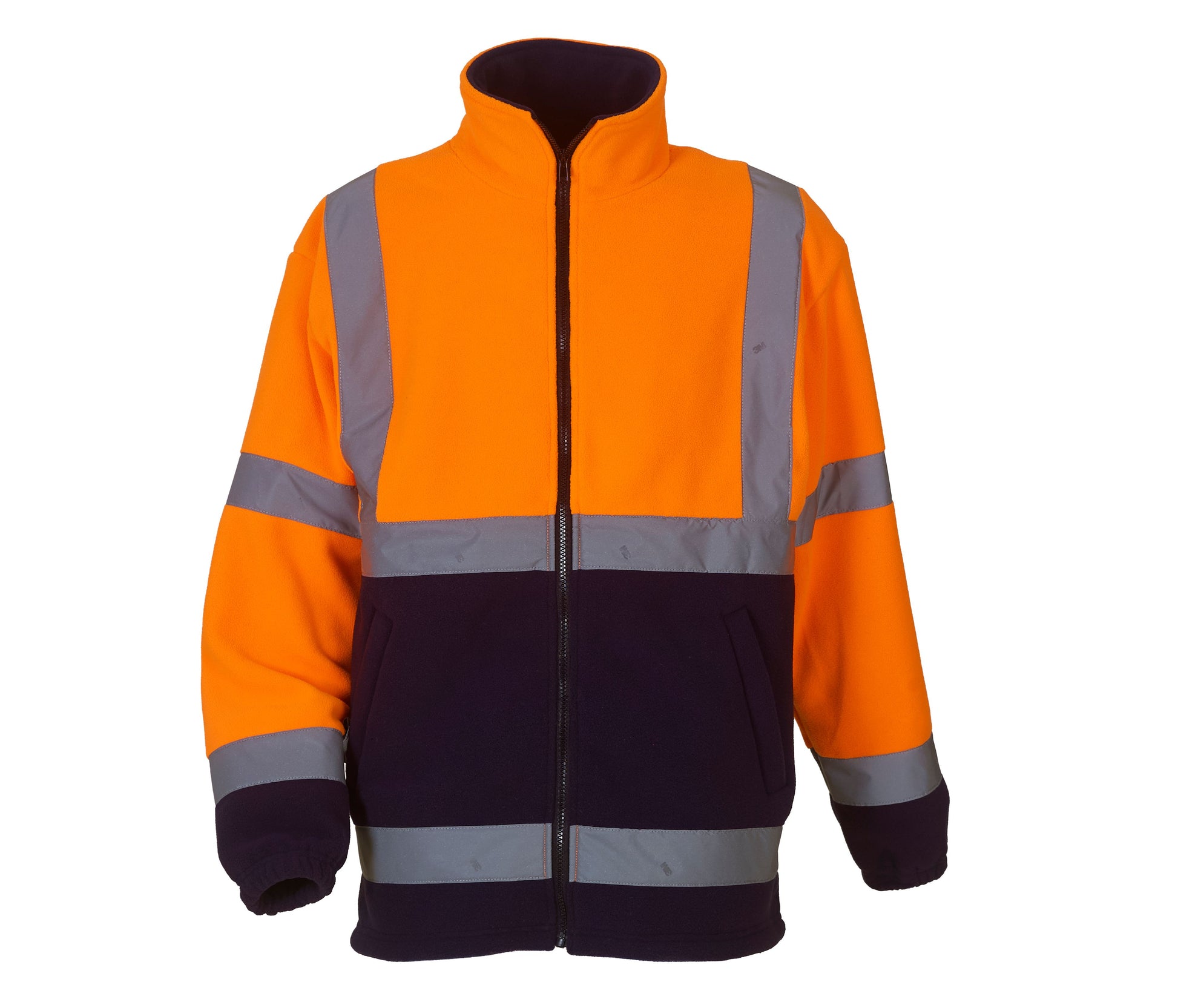 Veste Polaire Épaisse Haute Visibilité - Hi Vis Orange/navy